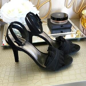 Worthington Chandler Black Strappy Heels Size 7.5